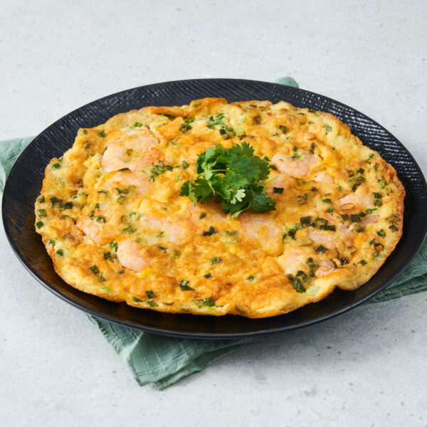 Prawn Omelette by 8 crabs