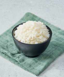 Steamed White Rice by 8 crabs