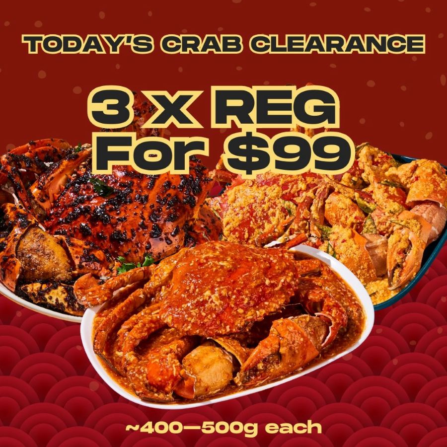 3× Regular Crabs (~500 g Each) - Crab Delivery Singapore | 8 Crabs Crab  Delivery