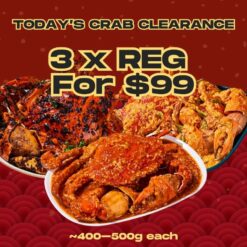 3× Regular Crabs (~500 g Each)