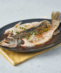 Steamed Barramundi (Live, Sea Bass) In Superior Soy Sauce by 8 crabs