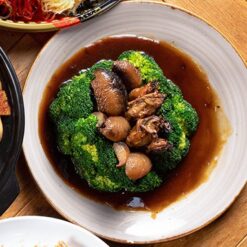 Broccoli with Dried Oyster and Sea Cucumber in Abalone Sauce