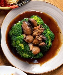 Broccoli with Dried Oyster and Sea Cucumber in Abalone Sauce
