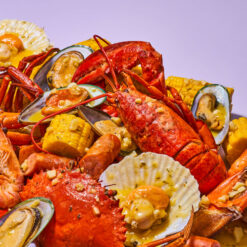 Garlic Butter Seafood In A Bag (Non-Spicy)