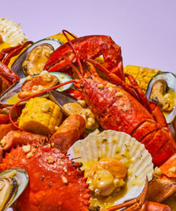 Garlic Butter Seafood In A Bag (Non-Spicy)