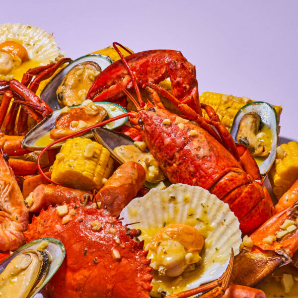 Garlic Butter Seafood In A Bag (Non-Spicy)