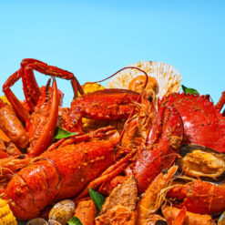 Cajun Garlic Butter Seafood In A Bag (Mildly Spicy)