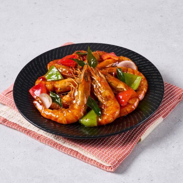 Thai Style Stir Fried Prawns by 8crabs