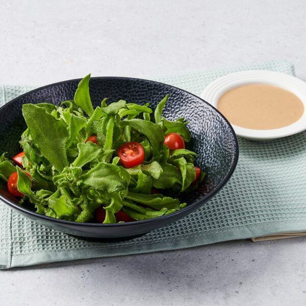 Organic Iceplant Salad With Sesame Dressing by 8crabs