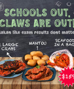 School's Out Bundle: Seafood in a Bag + 2 Large Crabs