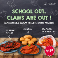 School's Out Bundle: Seafood in a Bag + 2 Large Crabs