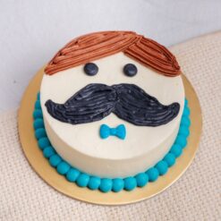 Father’s Day Moustache Man Cake by Edith Patisserie (4")