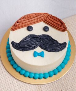 Father’s Day Moustache Man Cake by Edith Patisserie (4")