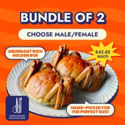Bundle of 2: Premium Steamed Hairy Crab
